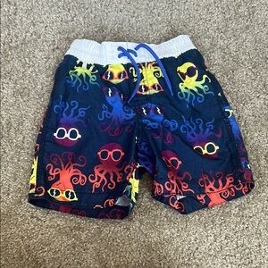 GAP Kids Swim Trunks with Colorful Octopus Design